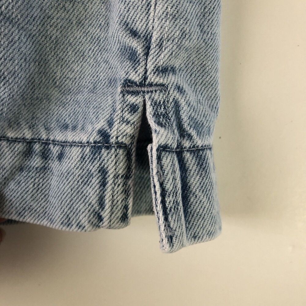GAP Women’s Light Wash Denim SS Cropped Shirt Button Down Size XXL Tall NWT - Picture 9 of 16
